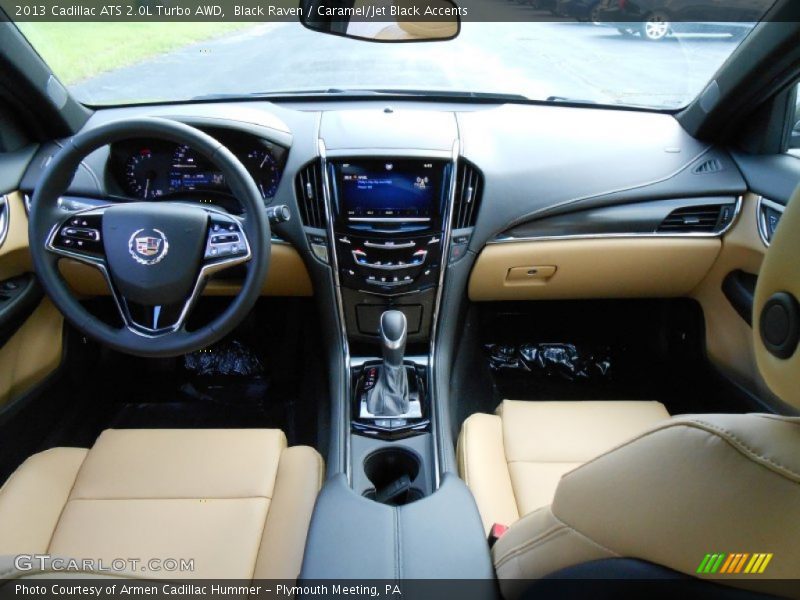 Black Raven / Caramel/Jet Black Accents 2013 Cadillac ATS 2.0L Turbo AWD