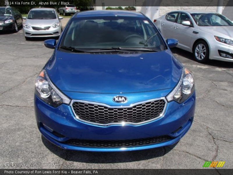Abyss Blue / Black 2014 Kia Forte EX