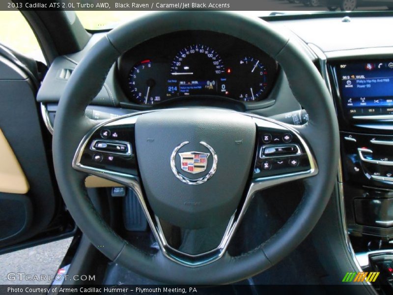 Black Raven / Caramel/Jet Black Accents 2013 Cadillac ATS 2.0L Turbo AWD