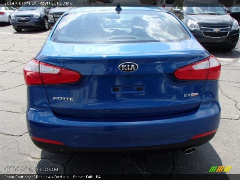 Abyss Blue / Black 2014 Kia Forte EX