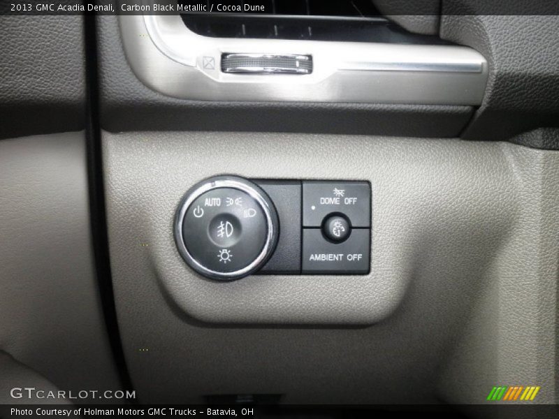 Carbon Black Metallic / Cocoa Dune 2013 GMC Acadia Denali