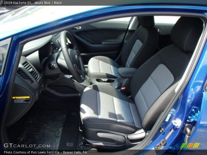 Abyss Blue / Black 2014 Kia Forte EX