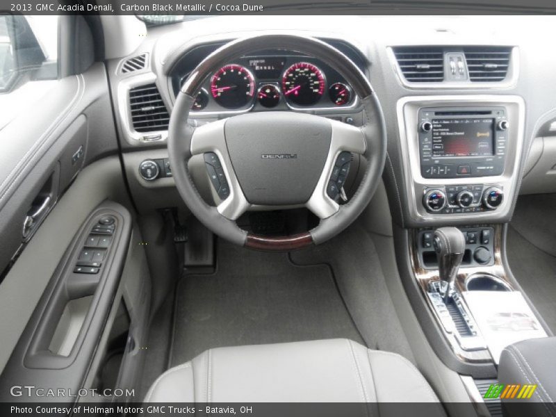 Carbon Black Metallic / Cocoa Dune 2013 GMC Acadia Denali