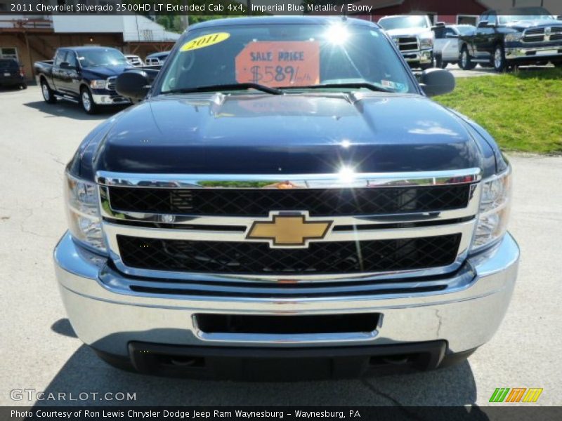 Imperial Blue Metallic / Ebony 2011 Chevrolet Silverado 2500HD LT Extended Cab 4x4