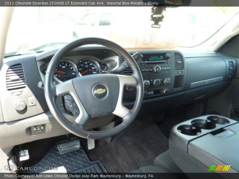 Imperial Blue Metallic / Ebony 2011 Chevrolet Silverado 2500HD LT Extended Cab 4x4