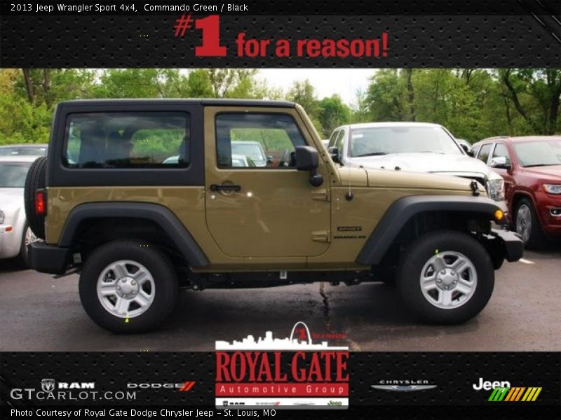 Commando Green / Black 2013 Jeep Wrangler Sport 4x4