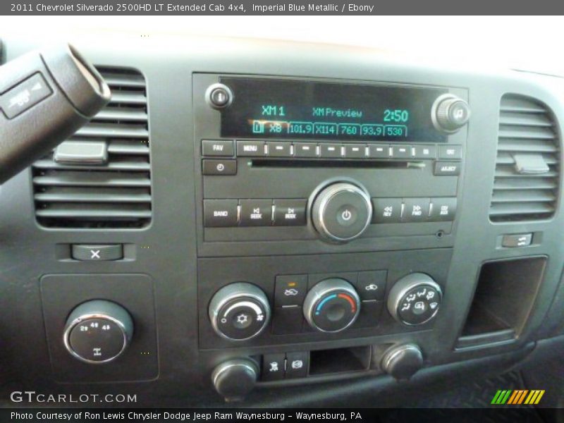 Imperial Blue Metallic / Ebony 2011 Chevrolet Silverado 2500HD LT Extended Cab 4x4