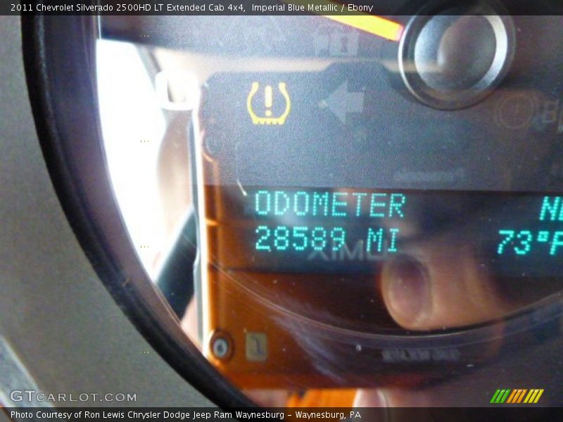 Imperial Blue Metallic / Ebony 2011 Chevrolet Silverado 2500HD LT Extended Cab 4x4