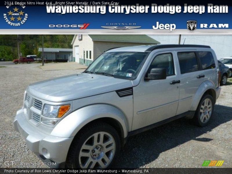 Bright Silver Metallic / Dark Slate Gray 2011 Dodge Nitro Heat 4x4