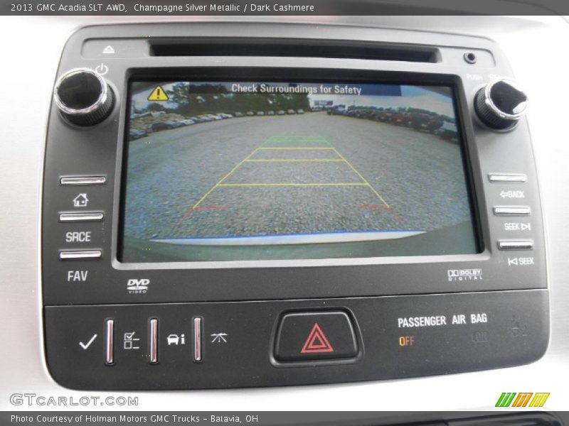 Champagne Silver Metallic / Dark Cashmere 2013 GMC Acadia SLT AWD