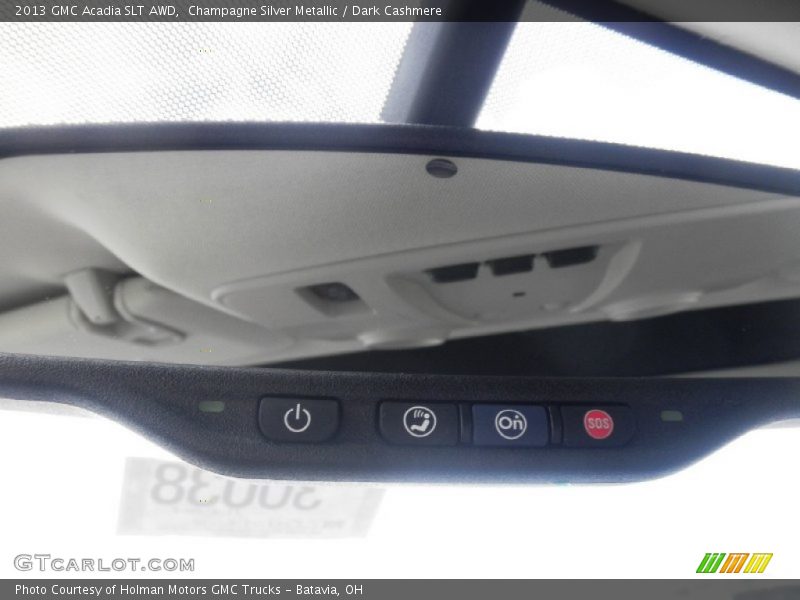 Champagne Silver Metallic / Dark Cashmere 2013 GMC Acadia SLT AWD