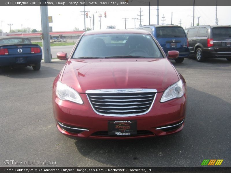 Deep Cherry Red Crystal Pearl Coat / Black 2012 Chrysler 200 LX Sedan