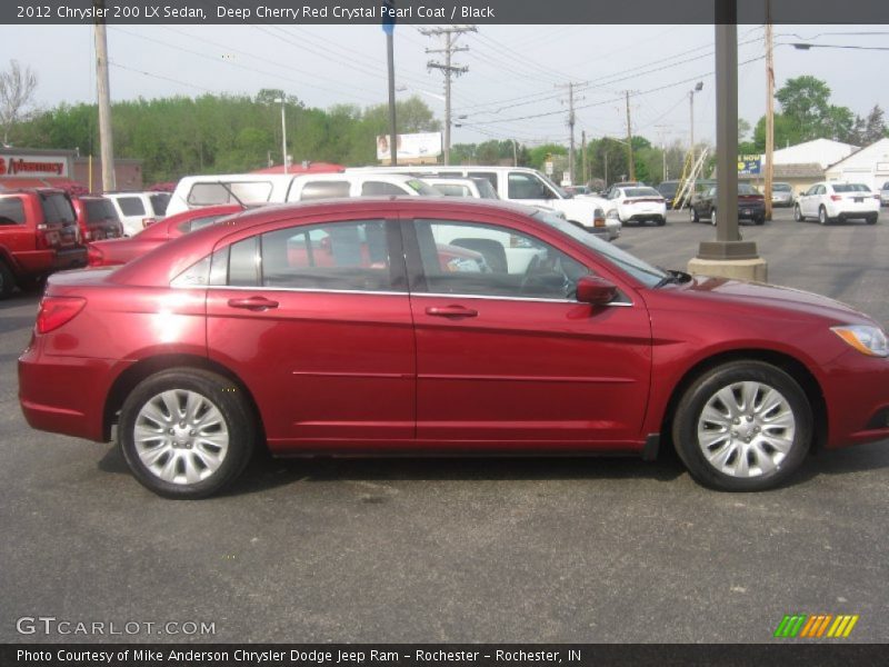 Deep Cherry Red Crystal Pearl Coat / Black 2012 Chrysler 200 LX Sedan