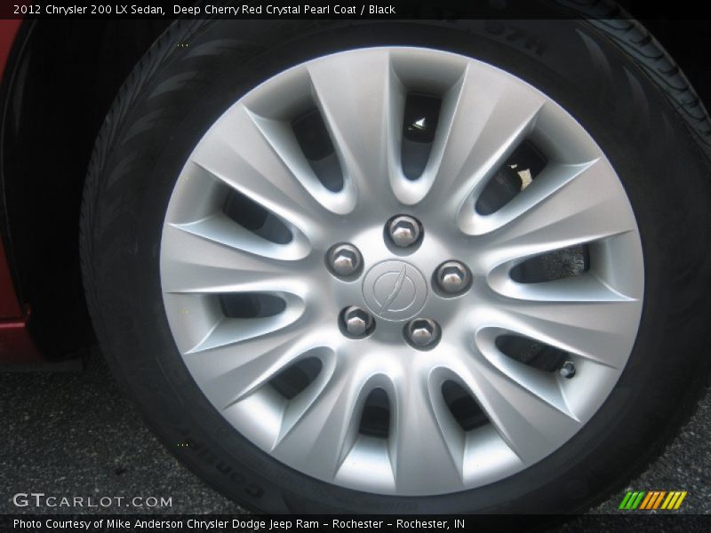 Deep Cherry Red Crystal Pearl Coat / Black 2012 Chrysler 200 LX Sedan