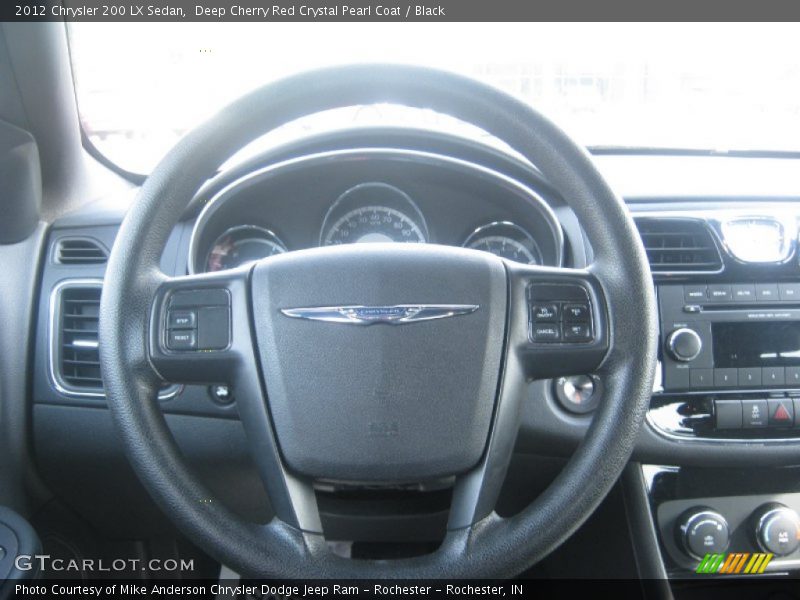 Deep Cherry Red Crystal Pearl Coat / Black 2012 Chrysler 200 LX Sedan