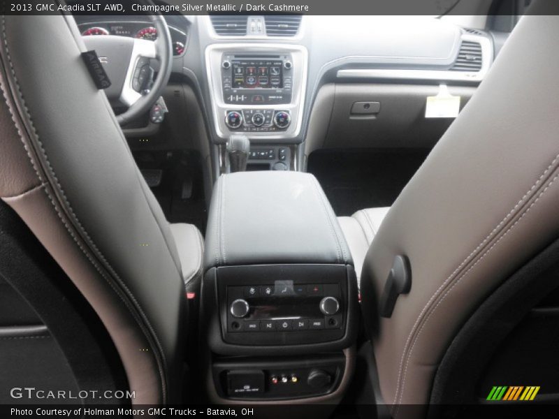 Champagne Silver Metallic / Dark Cashmere 2013 GMC Acadia SLT AWD