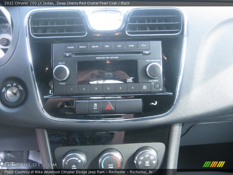 Deep Cherry Red Crystal Pearl Coat / Black 2012 Chrysler 200 LX Sedan