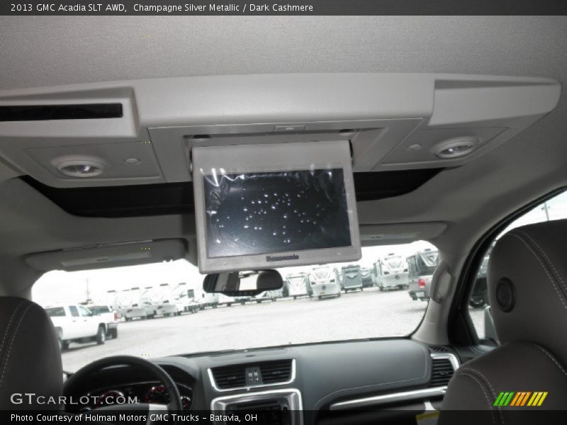 Champagne Silver Metallic / Dark Cashmere 2013 GMC Acadia SLT AWD