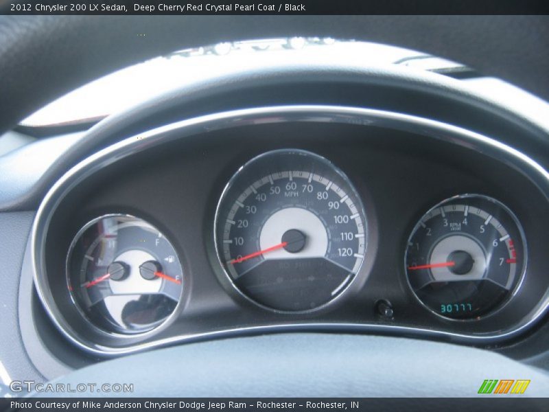Deep Cherry Red Crystal Pearl Coat / Black 2012 Chrysler 200 LX Sedan