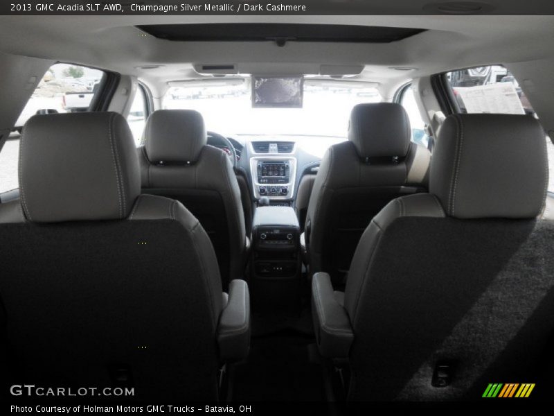 Champagne Silver Metallic / Dark Cashmere 2013 GMC Acadia SLT AWD