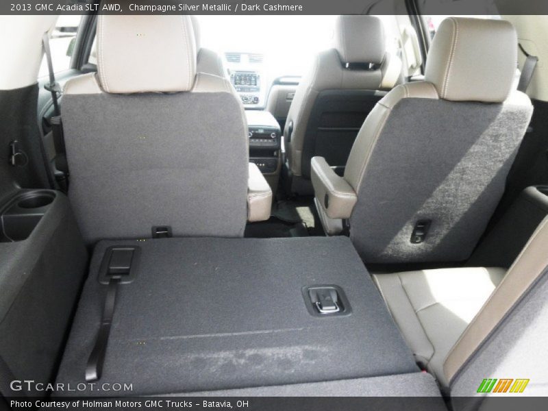 Champagne Silver Metallic / Dark Cashmere 2013 GMC Acadia SLT AWD