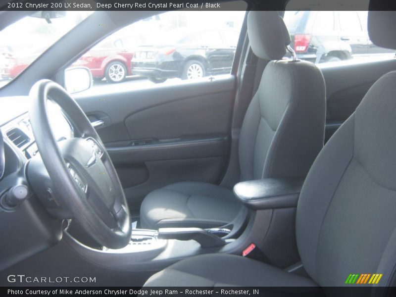 Deep Cherry Red Crystal Pearl Coat / Black 2012 Chrysler 200 LX Sedan
