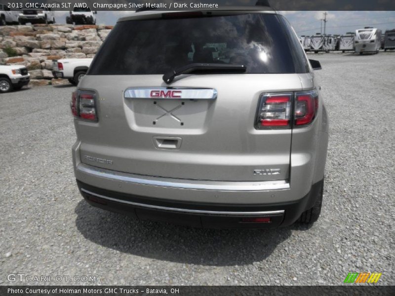Champagne Silver Metallic / Dark Cashmere 2013 GMC Acadia SLT AWD