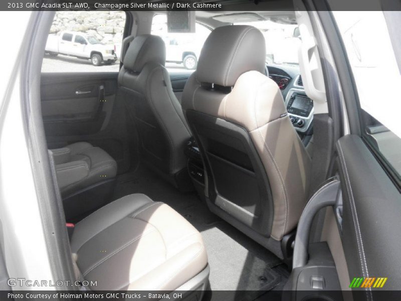 Champagne Silver Metallic / Dark Cashmere 2013 GMC Acadia SLT AWD