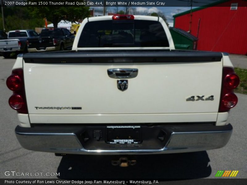 Bright White / Medium Slate Gray 2007 Dodge Ram 1500 Thunder Road Quad Cab 4x4
