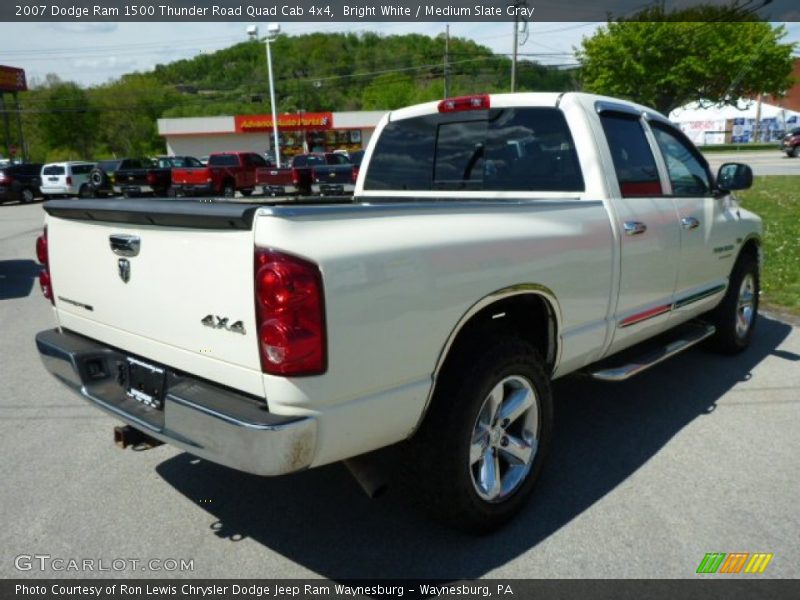 Bright White / Medium Slate Gray 2007 Dodge Ram 1500 Thunder Road Quad Cab 4x4
