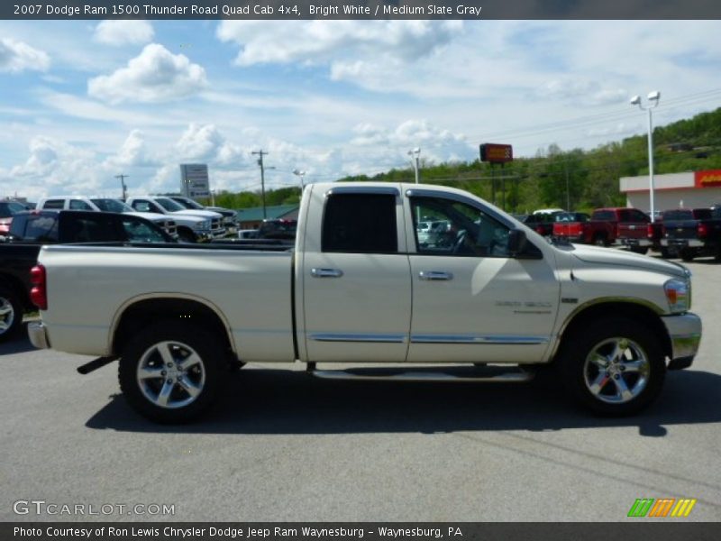 Bright White / Medium Slate Gray 2007 Dodge Ram 1500 Thunder Road Quad Cab 4x4