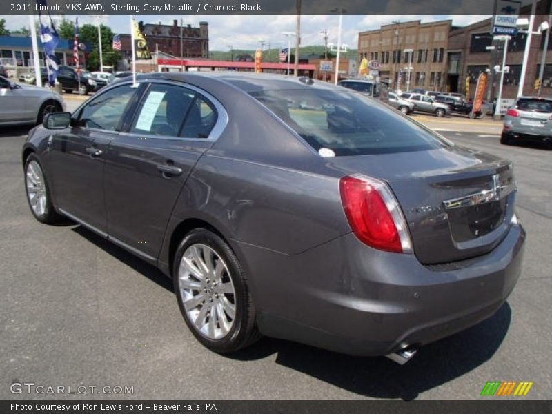 Sterling Gray Metallic / Charcoal Black 2011 Lincoln MKS AWD