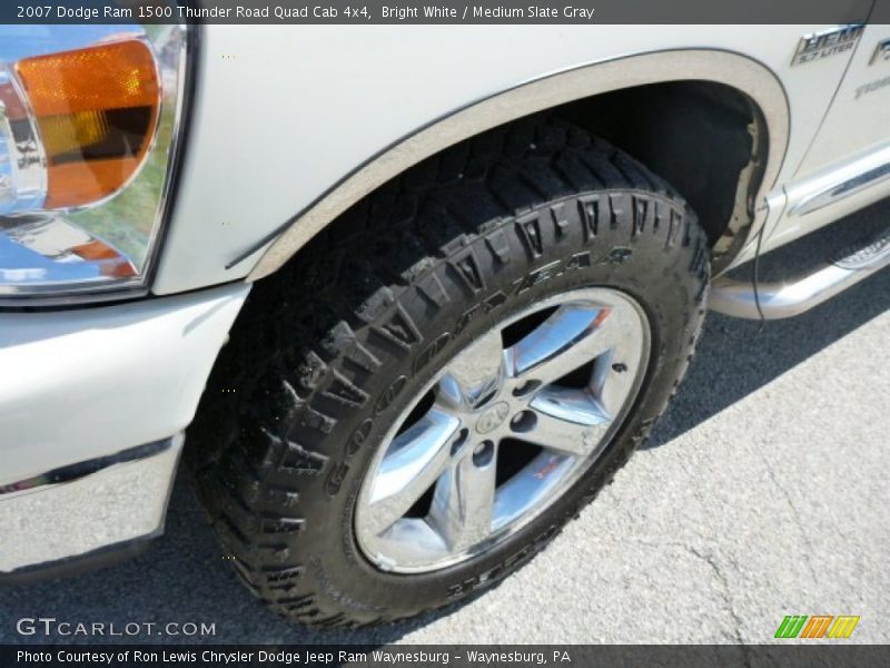 Bright White / Medium Slate Gray 2007 Dodge Ram 1500 Thunder Road Quad Cab 4x4