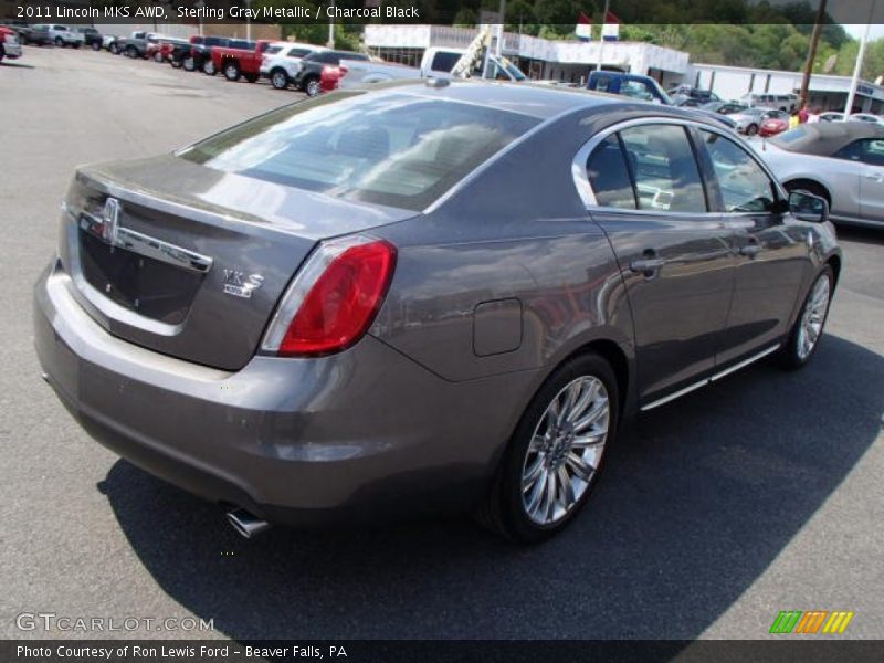 Sterling Gray Metallic / Charcoal Black 2011 Lincoln MKS AWD