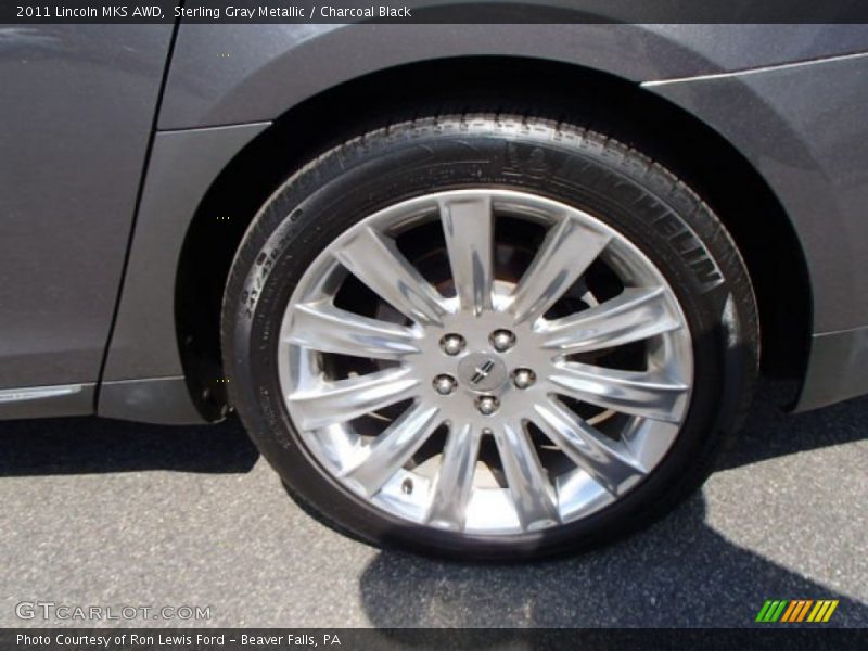 Sterling Gray Metallic / Charcoal Black 2011 Lincoln MKS AWD