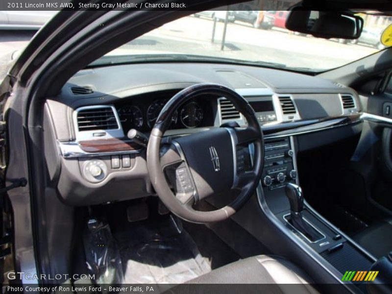 Sterling Gray Metallic / Charcoal Black 2011 Lincoln MKS AWD