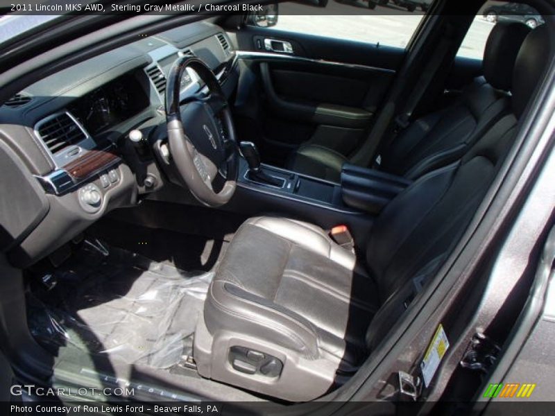 Sterling Gray Metallic / Charcoal Black 2011 Lincoln MKS AWD