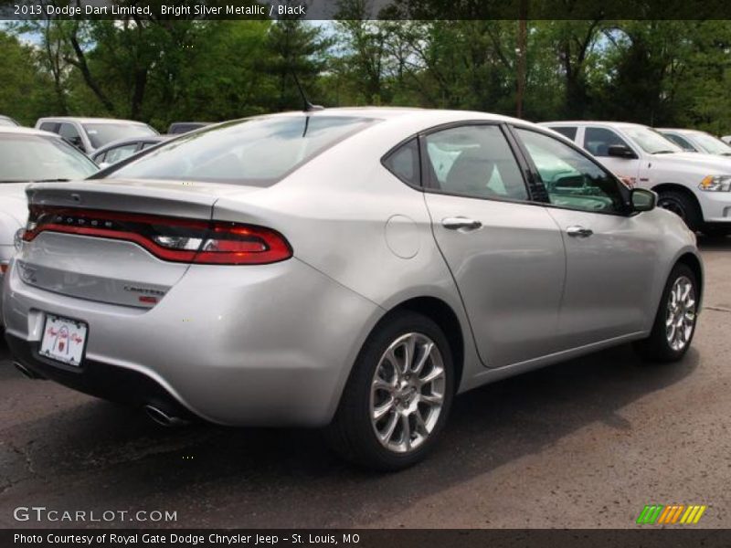 Bright Silver Metallic / Black 2013 Dodge Dart Limited