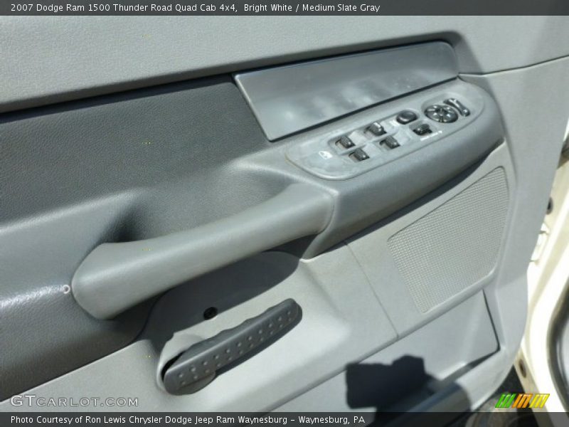 Bright White / Medium Slate Gray 2007 Dodge Ram 1500 Thunder Road Quad Cab 4x4