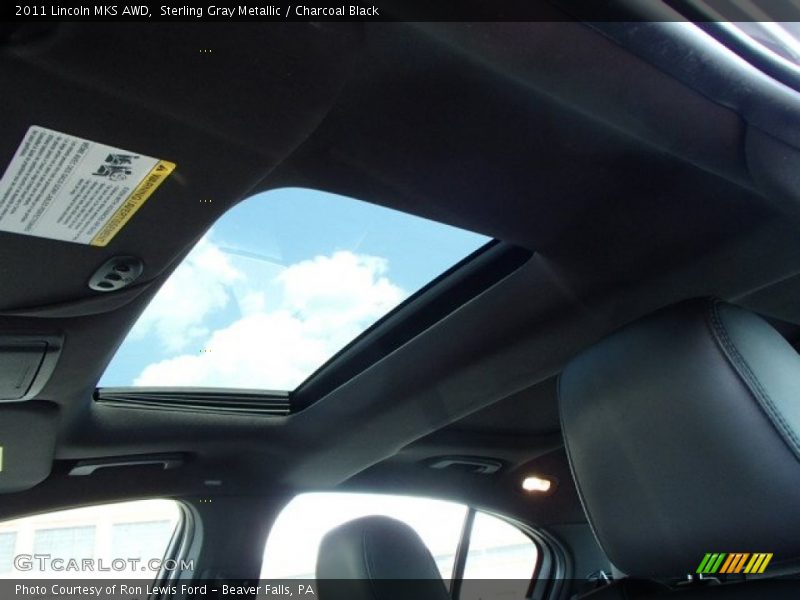 Sterling Gray Metallic / Charcoal Black 2011 Lincoln MKS AWD