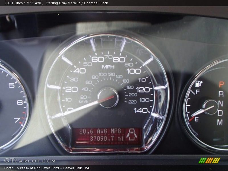 Sterling Gray Metallic / Charcoal Black 2011 Lincoln MKS AWD