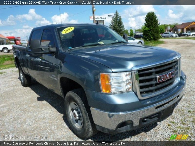 Stealth Gray Metallic / Dark Titanium 2009 GMC Sierra 2500HD Work Truck Crew Cab 4x4