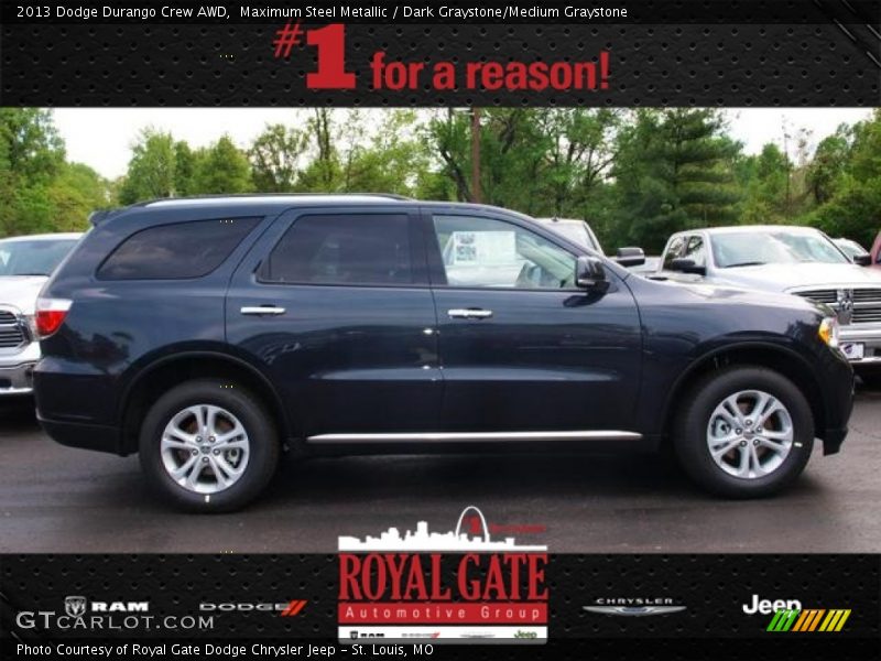 Maximum Steel Metallic / Dark Graystone/Medium Graystone 2013 Dodge Durango Crew AWD