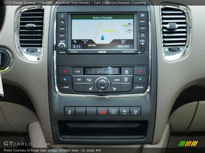 Maximum Steel Metallic / Dark Graystone/Medium Graystone 2013 Dodge Durango Crew AWD