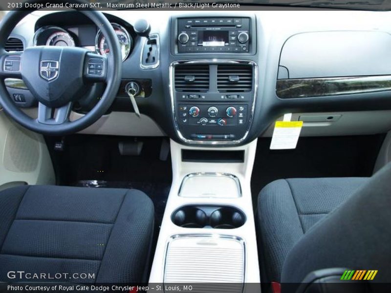 Maximum Steel Metallic / Black/Light Graystone 2013 Dodge Grand Caravan SXT