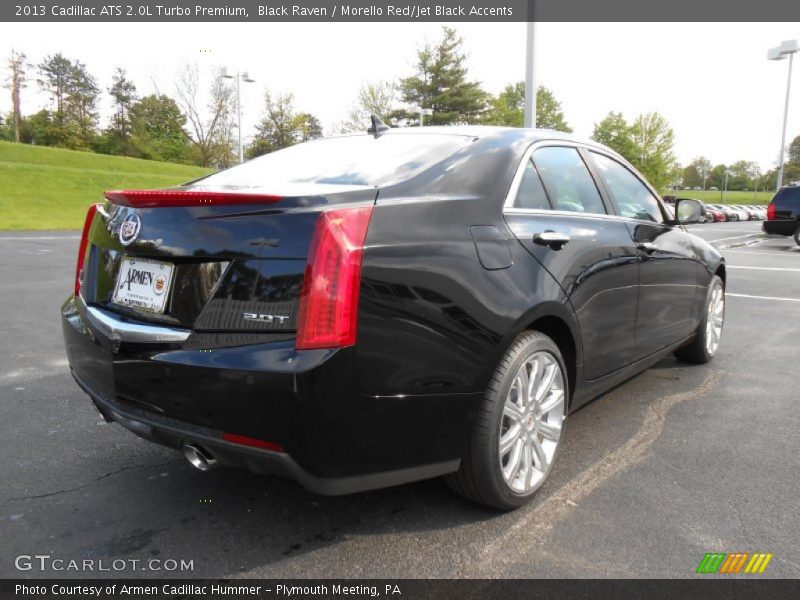 Black Raven / Morello Red/Jet Black Accents 2013 Cadillac ATS 2.0L Turbo Premium