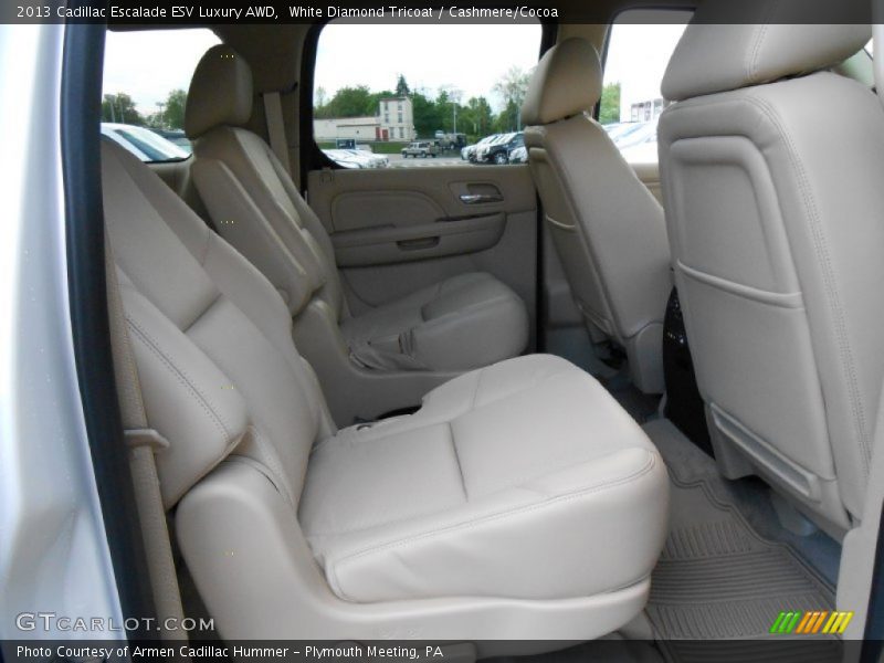 White Diamond Tricoat / Cashmere/Cocoa 2013 Cadillac Escalade ESV Luxury AWD