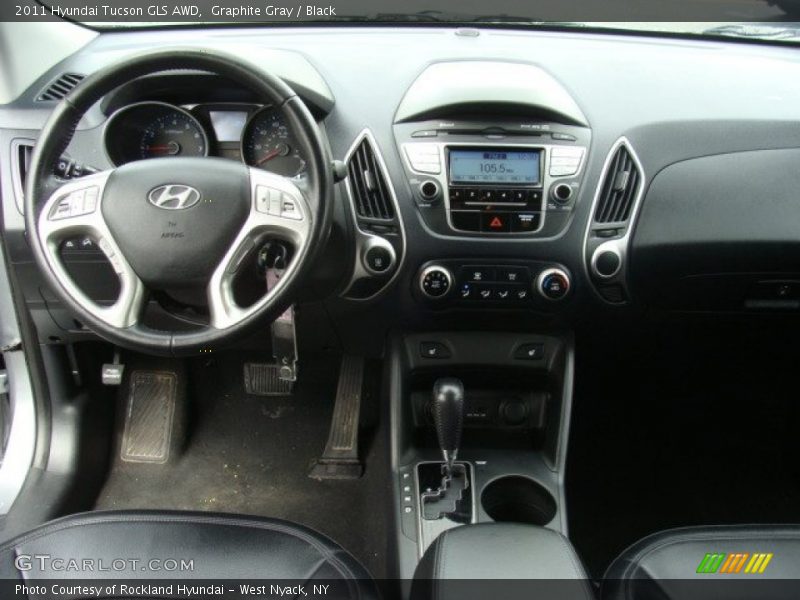 Graphite Gray / Black 2011 Hyundai Tucson GLS AWD