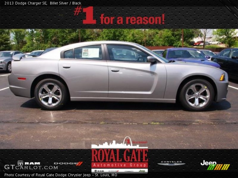 Billet Silver / Black 2013 Dodge Charger SE