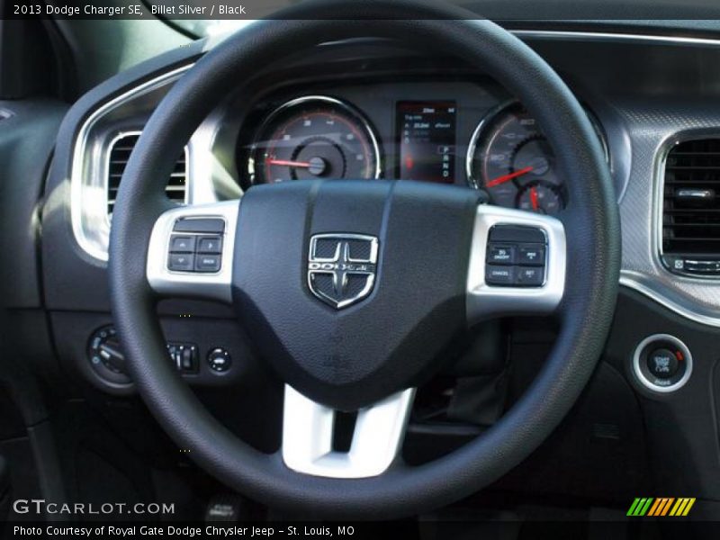 Billet Silver / Black 2013 Dodge Charger SE